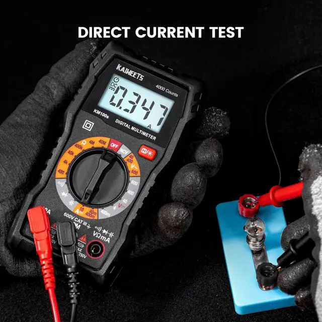 Alt view image 7 of 7 - KEHIPI Digital Multimeter 4000 Counts, Voltage Tester with Accurate Ohm Volt Amp Readings, DC/AC Voltmeter Clearly Measures Resistance Continuity Diode Capacitance NCV for Household and Automotive