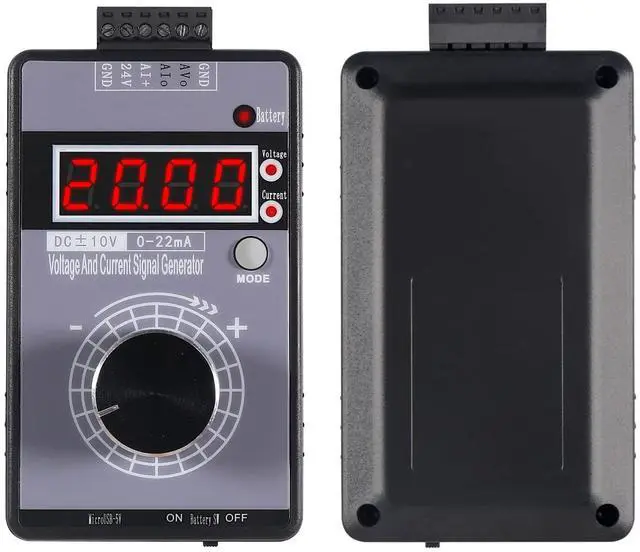 Alt view image 2 of 6 - KEHIPI Adjustable 4-20mA Signal Generator Current Voltage Analog Simulator 0-10V/0-22mA Signal Sources with LCD Display for Value Adjusting PLC Controller Panel LED Testing Calibration
