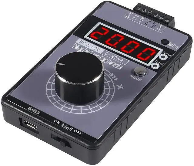 Alt view image 4 of 6 - KEHIPI Adjustable 4-20mA Signal Generator Current Voltage Analog Simulator 0-10V/0-22mA Signal Sources with LCD Display for Value Adjusting PLC Controller Panel LED Testing Calibration