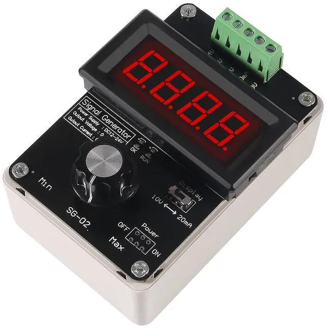 Main image of KEHIPI 4-20mA Adjustable Signal Generator,DC 0-10V 0 4-20mA Current Voltage Analog Simulator for Value Adjusting PLC Panel LED Testing