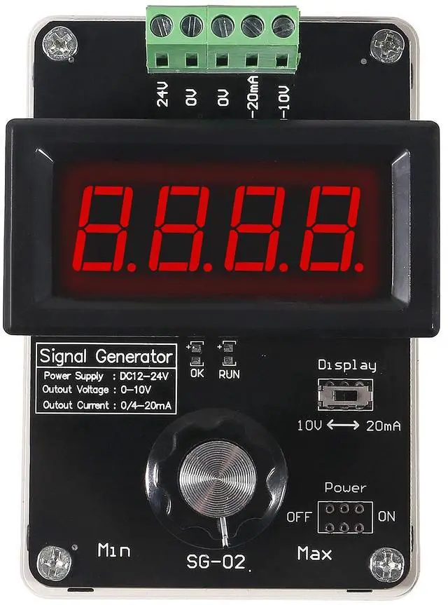 Alt view image 2 of 7 - KEHIPI 4-20mA Adjustable Signal Generator,DC 0-10V 0 4-20mA Current Voltage Analog Simulator for Value Adjusting PLC Panel LED Testing