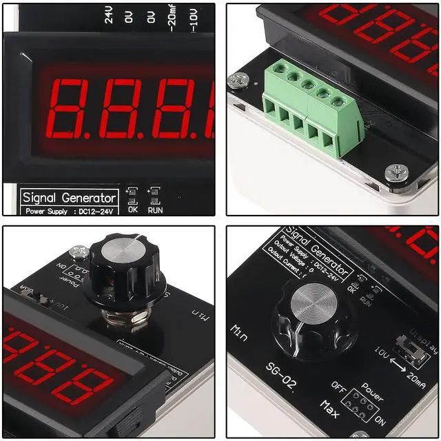Alt view image 6 of 7 - KEHIPI 4-20mA Adjustable Signal Generator,DC 0-10V 0 4-20mA Current Voltage Analog Simulator for Value Adjusting PLC Panel LED Testing