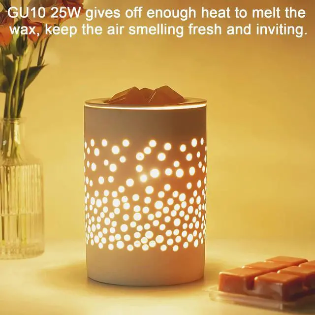 Alt view image 2 of 7 - KEHIPI NP5 GU10 120V 25W Bulb Candle Warmer, 6 Pack GU10+C 120V 25W Bulbs with Glass Cover for Scent Wax Burner, Fragrance Melt, Warming Bulb MR16 JDR Dimmable, 2700K Warm White, Long Lifespan
