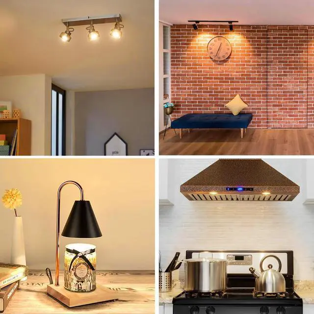 Alt view image 3 of 7 - KEHIPI NP5 GU10 120V 25W Bulb Candle Warmer, 6 Pack GU10+C 120V 25W Bulbs with Glass Cover for Scent Wax Burner, Fragrance Melt, Warming Bulb MR16 JDR Dimmable, 2700K Warm White, Long Lifespan