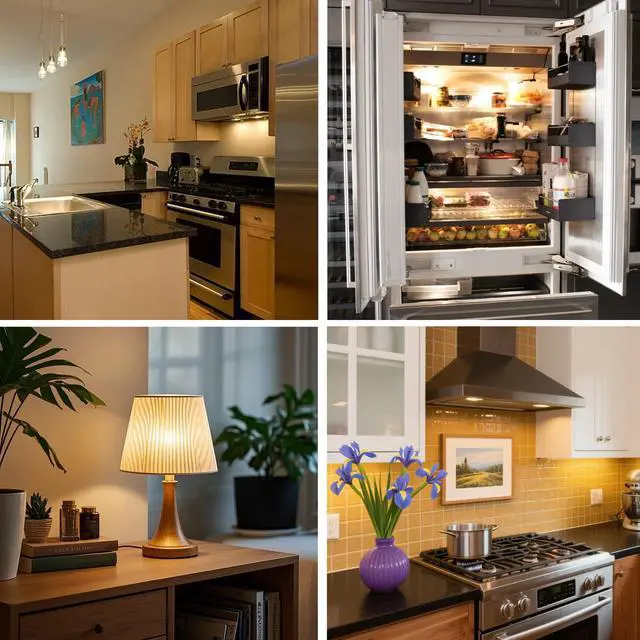 Alt view image 6 of 7 - KEHIPI LED Microwave Light Bulb Over Stove Appliance 8206232A 40W Incandescent Equivalent,E17 LED Bulb Dimmable for Refrigerator, Range Hood, 3W 380LM Warm White 3000K, T7 Intermediate Base, Pack of 2