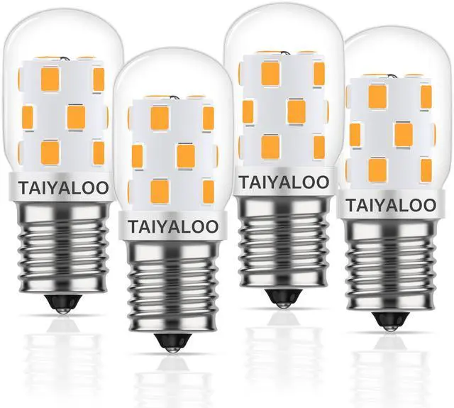 Main image of KEHIPI  E17 LED Bulb Dimmable Microwave Light Bulb 40W Incandescent Replacement for Over Stove Appliance,Refrigerator,Range Hood,120V 3W 380LM,Warm White 3000K,E17 Intermediate Base,Pack of 4