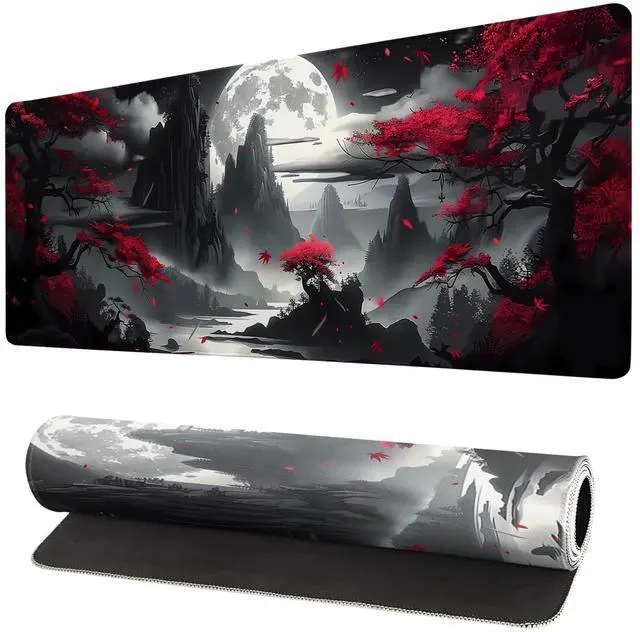 Main image of KEHIPI Gaming Mouse Pad Desk Pad,Extended Big Mouse Pad,31.5x11.8 Inch Long Computer Keyboard Mouse Mat Mousepad with 3mm Non-Slip Base and Stitched Edge for Gaming and Office (Dark Canyon)