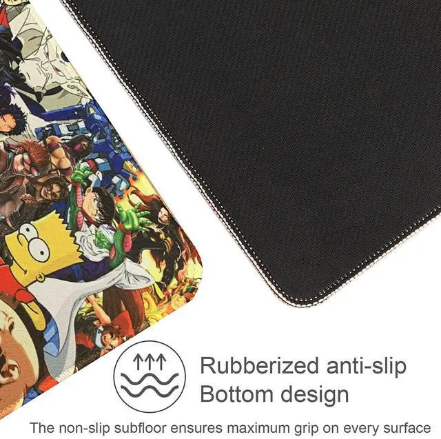 Alt view image 3 of 6 - KEHIPI Large Gaming Mouse Pad, Extended XXL Desk Pad & Non-Slip Rubber Mat for Mice and Keyboard with Stitched Edges