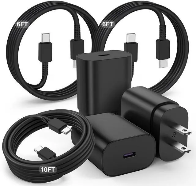 Main image of KEHIPI Samsung Galaxy Super Fast Charging Cord Type C Charger,25w Android Phone Charger Block & 6+6+10ft USBC to USB-C Cable for Galaxy S24 Ultra/S24/S24+,S23 S22 S21 S20 Ultra/+,iPad