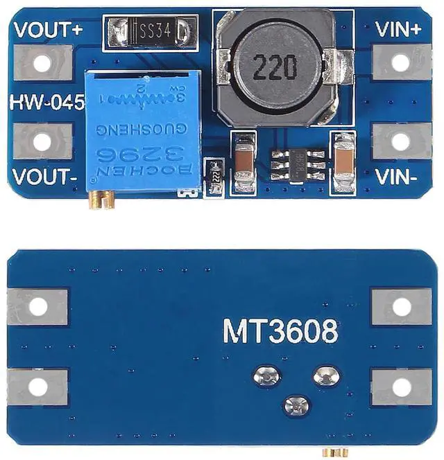 Alt view image 2 of 7 - KEHIPI 5pcs MT3608 DC-DC Boost Converter 2A Adjustable Step Up Module Voltage Regulator Board Input Voltage 2V-24V to 5V-28V Output Voltage for Arduino