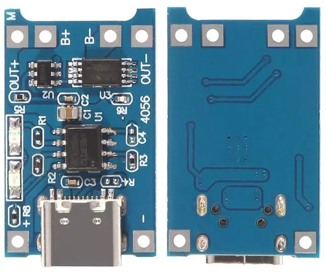 Alt view image 2 of 6 - KEHIPI 20pcs TP4056 Type-c USB 5V 1A 18650 Lithium Battery Charger Module Charging Board with Dual Protection Functions (20pcs TP4056 Type-c USB)