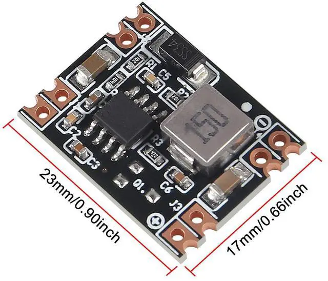 Alt view image 5 of 7 - KEHIPI 10PCS 3A Mini DC-DC Buck Step Down Converter Board Module MP1584EN 24V 12V 9V to 3.3V 5V for Car Motorcycle Battery Charging9V Output