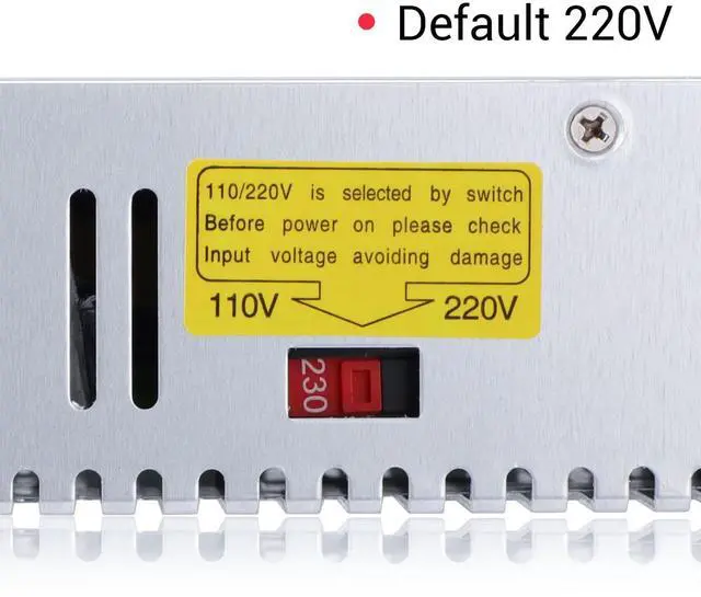 Alt view image 5 of 7 - KEHIPI 60V Power Supply, AC 110V 220V to DC 0-60V 8A 480W Buck Converter, Adjustable Variable LED Adapter Regulated 5V 12V 24V 30V 36V 48V 60Volt Transformer 3A 5A 8Amp Charger for Lab CCTV
