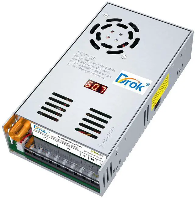 Main image of KEHIPI 60V Power Supply, AC 110V 220V to DC 0-60V 8A 480W Buck Converter, Adjustable Variable LED Adapter Regulated 5V 12V 24V 30V 36V 48V 60Volt Transformer 3A 5A 8Amp Charger for Lab CCTV
