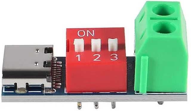 Alt view image 5 of 7 - KEHIPI 3PCS USB-C PD Trigger Board Module PD/QC Decoy Board Fast Charge USB Type-c to 5V9V12V20V High Speed Charger Power Delivery Boost Module