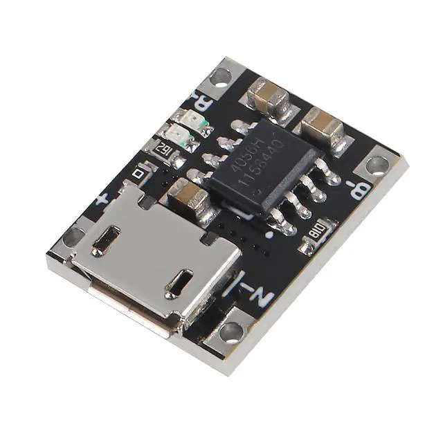 Alt view image 5 of 6 - KEHIPI 20PCS TP4057 1A Lithium Battery Charging Protection Board Module with Protection Micro USB Charging Boards 3.7V 4.2V TP4056 Upgraded