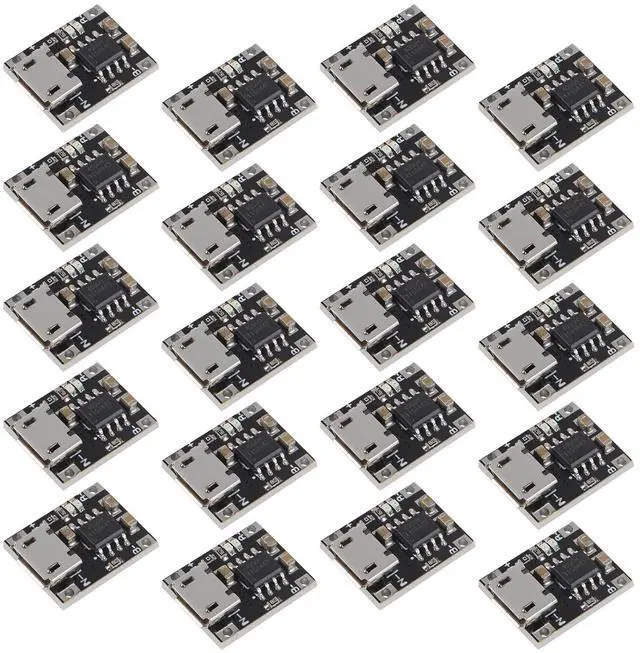 Main image of KEHIPI 20PCS TP4057 1A Lithium Battery Charging Protection Board Module with Protection Micro USB Charging Boards 3.7V 4.2V TP4056 Upgraded
