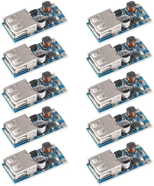 Main image of KEHIPI 10 PCS PFM Control DC-DC Converter Step Up Boost Module 600MA USB Charger 0.9V-5V to 5V Power Supply Module