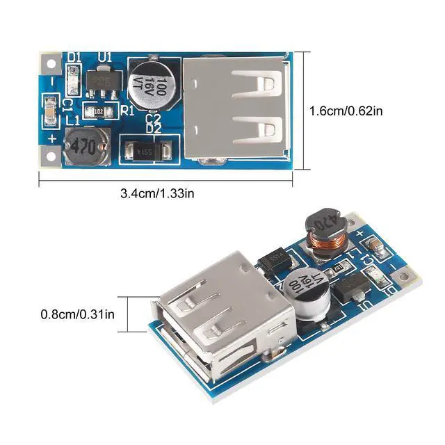 Alt view image 5 of 7 - KEHIPI 10 PCS PFM Control DC-DC Converter Step Up Boost Module 600MA USB Charger 0.9V-5V to 5V Power Supply Module