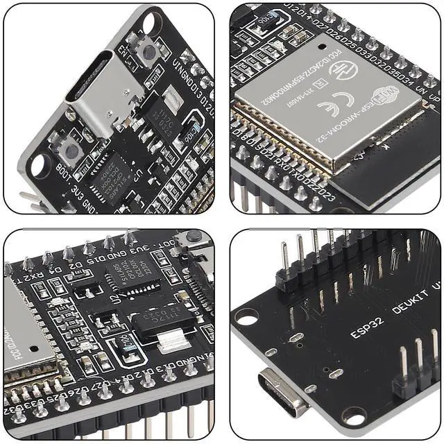 Alt view image 4 of 7 - KEHIPI 5PCS Type c 30pins ESP-WROOM-32 ESP32 ESP-32S CP2102 Development Board 2.4GHz Dual-Mode WiFi + Bluetooth Dual Cores Microcontroller Processor Integrated with Antenna RF AMP Filter AP STA