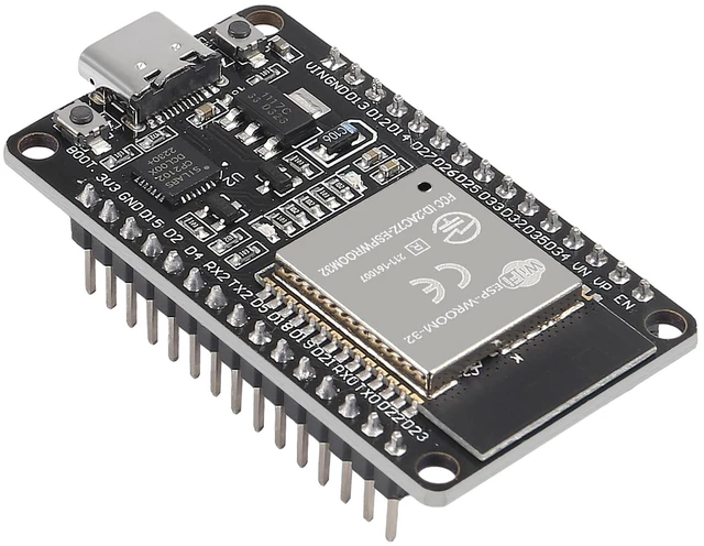 Alt view image 6 of 7 - 5PCS Type c 30pins ESP-WROOM-32 ESP32 ESP-32S CP2102 Development Board 2.4GHz Dual-Mode WiFi + Bluetooth Dual Cores Microcontroller Processor Integrated with Antenna RF AMP Filter AP STA