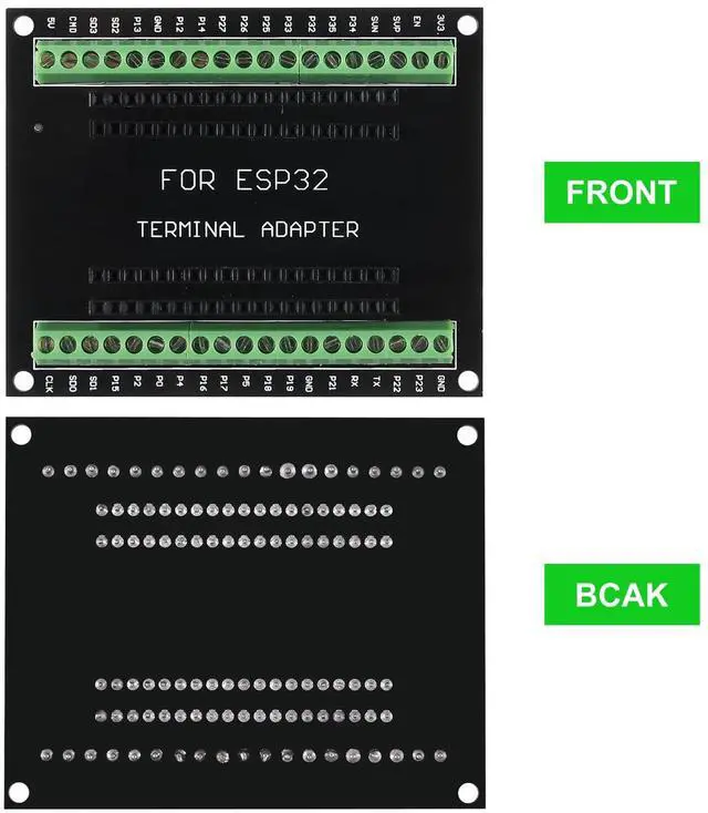 Alt view image 2 of 7 - KEHIPI 5PCS ESP32 Breakout Board GPIO 1 into 2 for 38PIN No Mounting Hole Version ESP32 ESP-WROOM-32 ESP32 ESP-32S Development Board