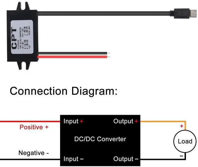 Alt view image 4 of 7 - KEHIPI 2pcs DC Converter 12V/24V to 5V 3A 15W DC Buck Converter ModuleType-C USB Power Adapter Compatible with Raspberry Pi 4, Cellphone, Car