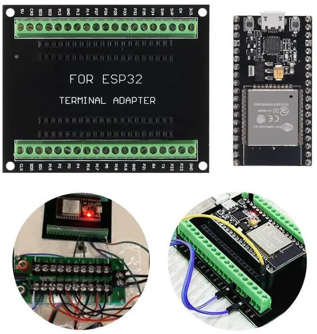 Alt view image 5 of 7 - KEHIPI 5PCS ESP32 Breakout Board GPIO 1 into 2 for 38PIN No Mounting Hole Version ESP32 ESP-WROOM-32 ESP32 ESP-32S Development Board