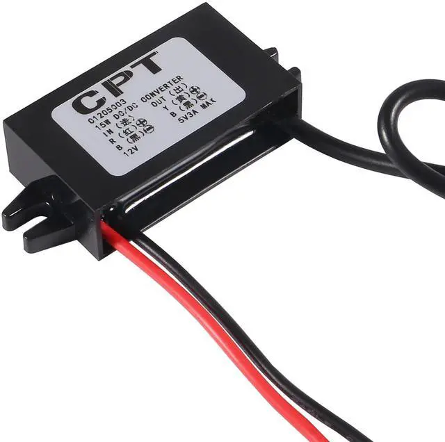 Alt view image 6 of 7 - KEHIPI 2pcs DC Converter 12V/24V to 5V 3A 15W DC Buck Converter ModuleType-C USB Power Adapter Compatible with Raspberry Pi 4, Cellphone, Car