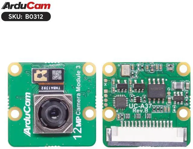 Alt view image 2 of 7 - KEHIPI for Raspberry Pi Camera Module 3, 12MP IMX708 75°(D) Autofocus Pi Camera V3, 15-22pin FFC Cable