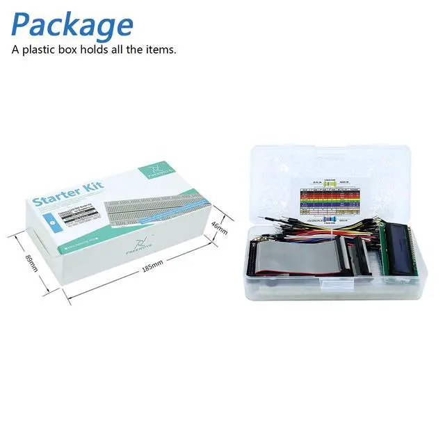 Alt view image 7 of 7 - KEHIPI LCD 1602 Starter Kit for Raspberry Pi 5 4 B 3 B+ 400 Zero 2 W, 535-Page Detailed Tutorial, Python C Java Scratch Processing Code, 151 Items, 69 Projects (Raspberry Pi NOT Included)