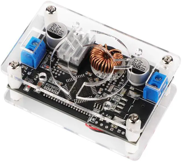 Alt view image 4 of 7 - KEHIPI Voltage Boost Converter, DC 6-30V 5V Step Up to DC 7-32V 12V 24V 5A Adjustable Volt Regulator, LCD Power Supply Module Voltage Current Amp Display Transformer Circuit Board with Case