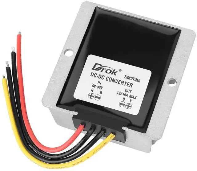 Main image of KEHIPIBoost Buck Converter 9V-36V to 12V 10A 120W Aluminium Shell Waterproof Auto Step Up Down Voltage Regulator 12V Volt Transformer for Car Audio Solar Power System LCD Television LED Display Screen