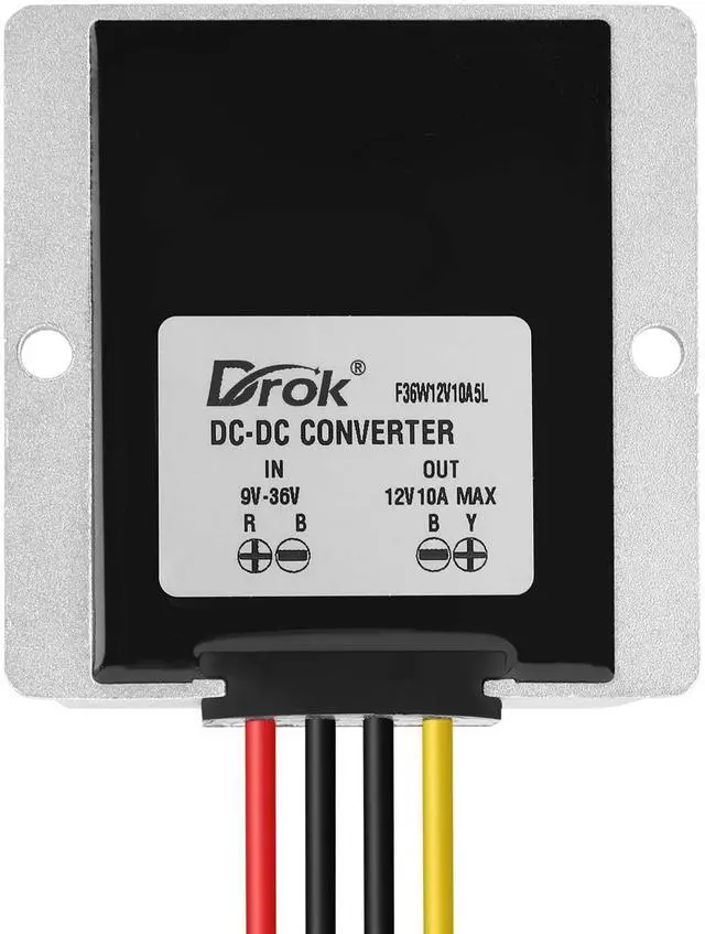Alt view image 4 of 7 - KEHIPIBoost Buck Converter 9V-36V to 12V 10A 120W Aluminium Shell Waterproof Auto Step Up Down Voltage Regulator 12V Volt Transformer for Car Audio Solar Power System LCD Television LED Display Screen
