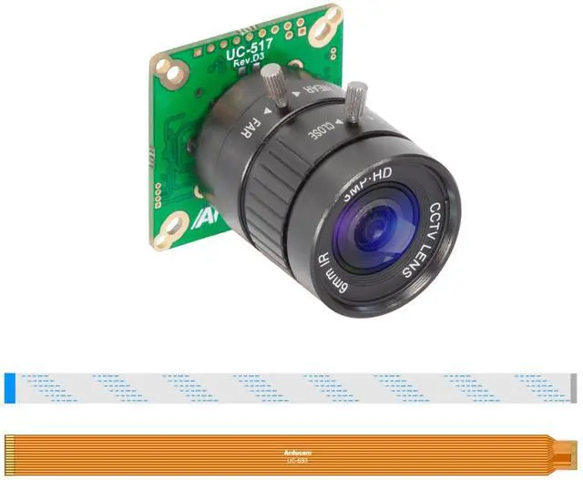 Main image of KEHIPI IMX477 Pi HQ Camera for Raspberry Pi 5, Comes with a 1/2.3 6mm Focal Length CS Lens, Widely Compatible with Raspberry Pi 4B, 3B+, Zero