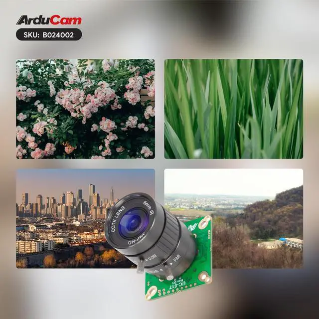 Alt view image 7 of 7 - KEHIPI IMX477 Pi HQ Camera for Raspberry Pi 5, Comes with a 1/2.3 6mm Focal Length CS Lens, Widely Compatible with Raspberry Pi 4B, 3B+, Zero