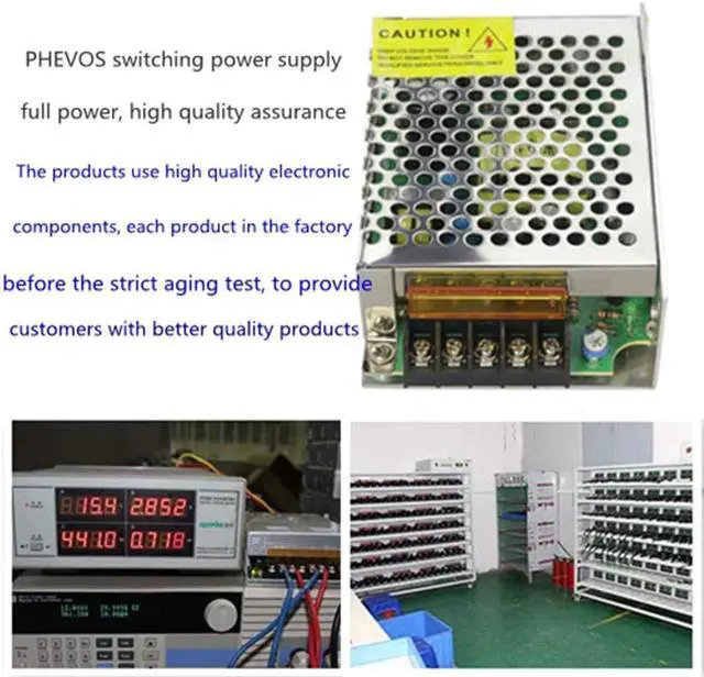 Alt view image 7 of 7 - KEHIPI 5V Power Supply,PHEVOS AC110V to DC 5v 8A Universal Switching Power Supply for Raspberry PI Models,CCTV, Radio, Computer Project,WS2812B WS2811 WS2801 APA102 LED Strips Pixel Lights (5V8A)
