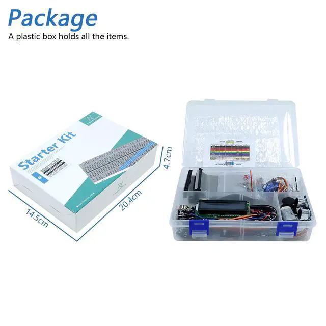 Alt view image 7 of 7 - KEHIPI Ultrasonic Starter Kit for Raspberry Pi 5 4 B 3 B+ 400 Zero 2 W, 820-Page Detailed Tutorial, Python C Java Scratch Processing Code, 171 Items, 108 Projects (Raspberry Pi NOT Included)
