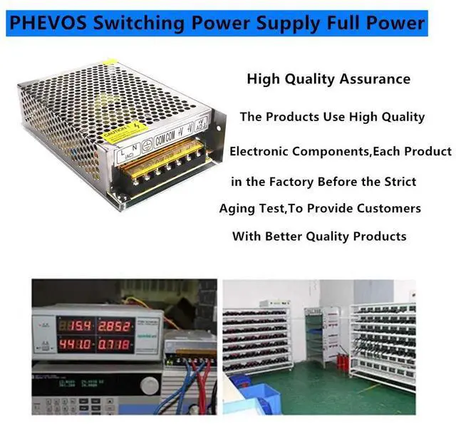 Alt view image 6 of 7 - KEHIPI DC 5V 12A Power Supply, PHEVOS AC 110/120 to DC 5V Universal Switching Transformer Adapter for Raspberry PI Models, CCTV, Radio, Computer Project, LED Strips Pixel Lights