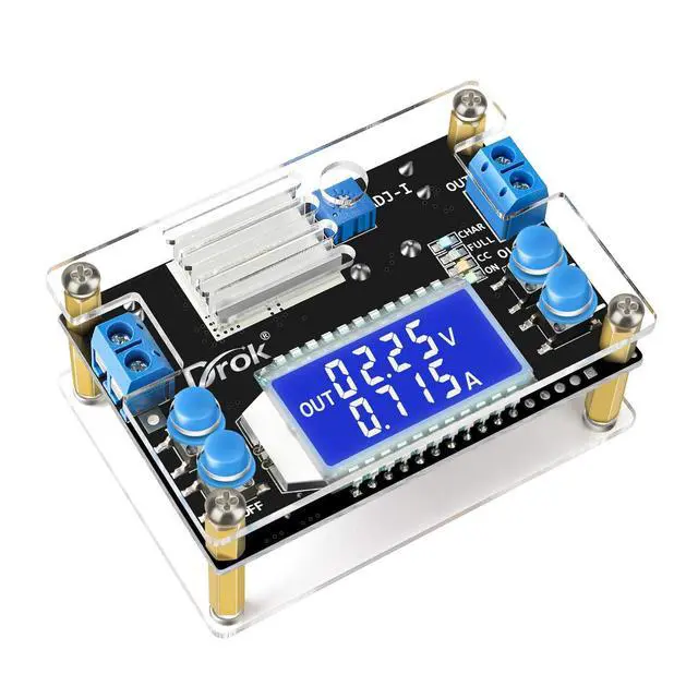 Main image of KEHIPI Buck Converter 12v to 5v, Voltage Regulator Board DC 6.5-36V 24v Step Down to DC 1.2V-32V 12 v Volt Transformer Reducer 4.5A 75W CC CV Power Supply Module