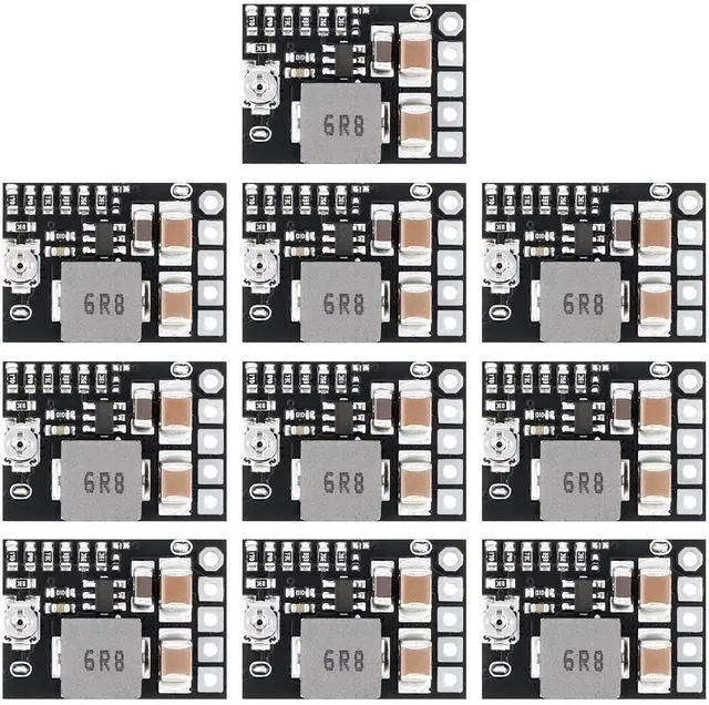 Alt view image 4 of 7 - KEHIPI DC 12V to 5V Buck Converter, 10pcs Mini Voltage Regulator Board DC 4.5-20V 12V 9V Step Down to 1-16V 5V Reducer 3A Fixed Adjustable Volt Output Transformer Power Supply Stabilizer Module
