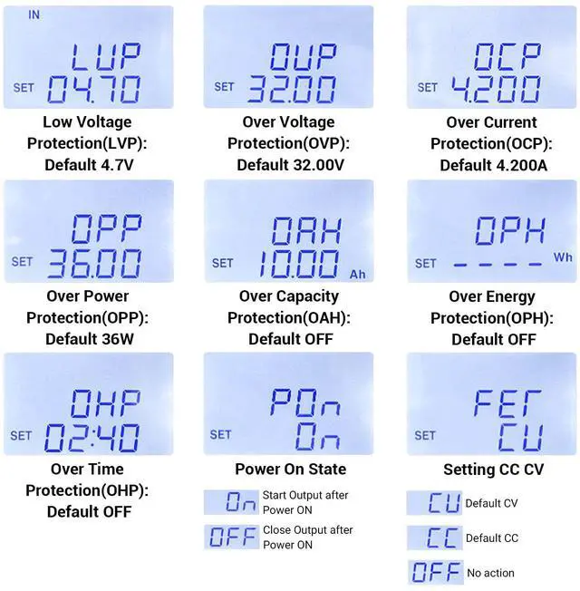 Alt view image 4 of 6 - KEHIPI Buck Boost Converter, DC 5.0-30V to 0.6-30V 4A 35W Adjustable Voltage Regulator LCD Display 6V 9V 12V 24V Power Supply Module, CC CV Step Up Step Down Voltage Stabilizer for Car RV Golf Cart