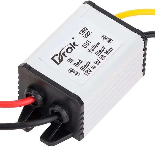 Alt view image 7 of 7 - KEHIPI 12v to 9v Buck Converter, DC 8-35V to 9V 2A 18W Voltage Regulator Board Power Supply Module, 9V 12V 24V Waterproof Car Volt Step Down Buck Converter