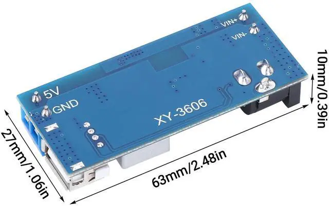 Alt view image 2 of 7 - KEHIPI DC Buck Converter 12V to 5V Step Down Converter Voltage Regulator 9V-36V to 5V 3.5-6A, Pack of 2, Blue