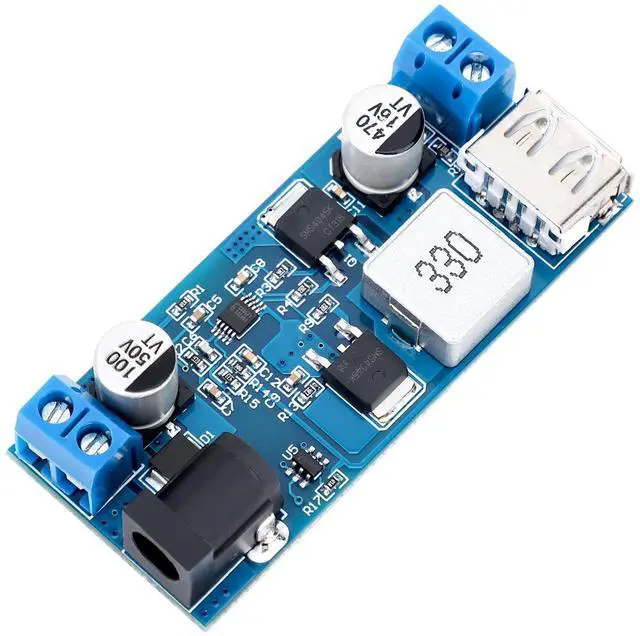 Alt view image 5 of 7 - KEHIPI DC Buck Converter 12V to 5V Step Down Converter Voltage Regulator 9V-36V to 5V 3.5-6A, Pack of 2, Blue