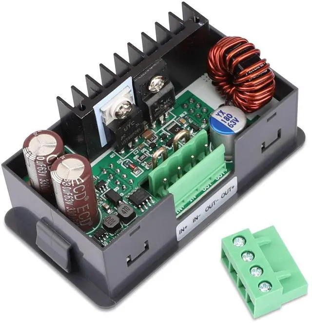 Alt view image 7 of 7 - KEHIPI DC Buck Converter Adjustable Color LCD Display, 6-55V to 0-50V 5A Step Down Converter Voltage Regulator Power Supply