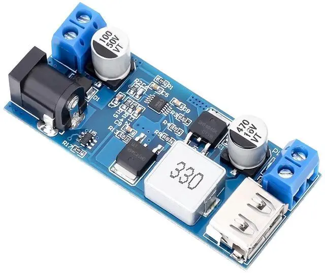 Alt view image 6 of 7 - KEHIPI DC Buck Converter 12V to 5V Step Down Converter Voltage Regulator 9V-36V to 5V 3.5-6A, Pack of 2, Blue