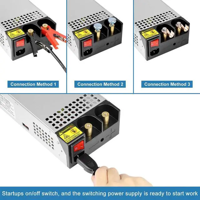 Alt view image 5 of 7 - KEHIPI 12V 720W New Version AC to DC Converter, 120V to 12V Power Supply, Switching Transformer for RV, LED Strips, CCTV, Car Stereos, LCD Monitors, Computer Projects