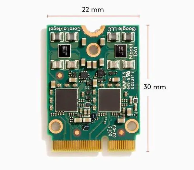 Alt view image 4 of 4 - KEHIPI M.2 Accelerator with Dual Edge TPU M.2-2230 (E-key)