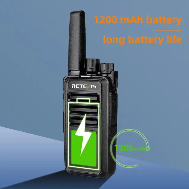 Alt view image 5 of 6 - KEHIPI RT68 Two Way Radios with Earpiece, Heavy Duty Walkie Talkies for Adults, Compact 2 Way Radio Long Range Rechargeable with USB Charging Base, for Restaurant Church Security School (6 Pack)